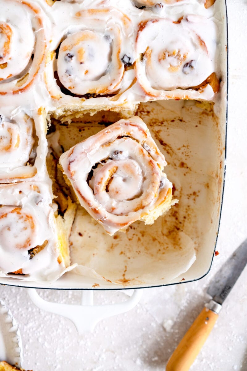 single glazed chelsea bun