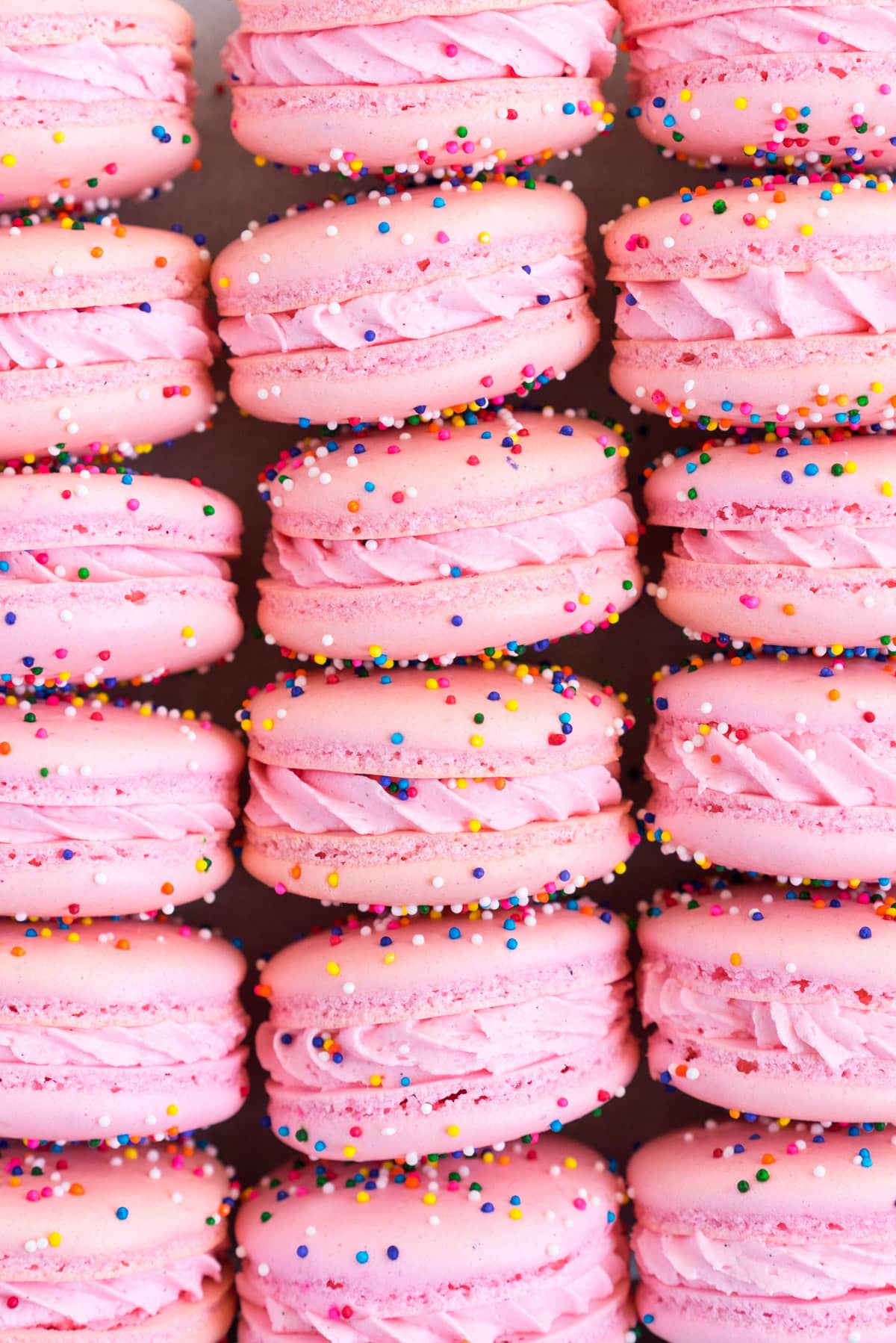 stacked photo of french macarons