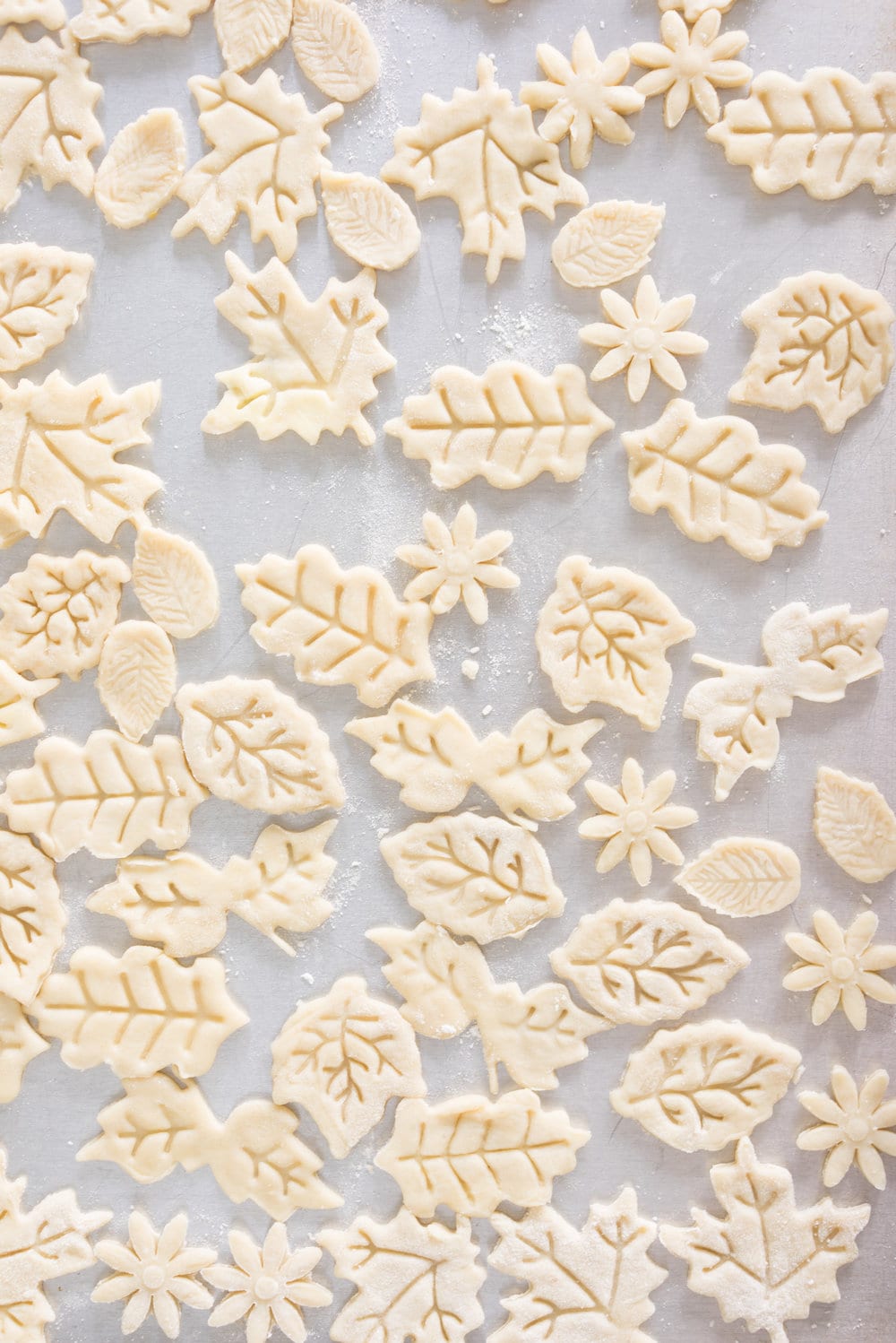 Blueberry lavender pie with a stamp cut-out top