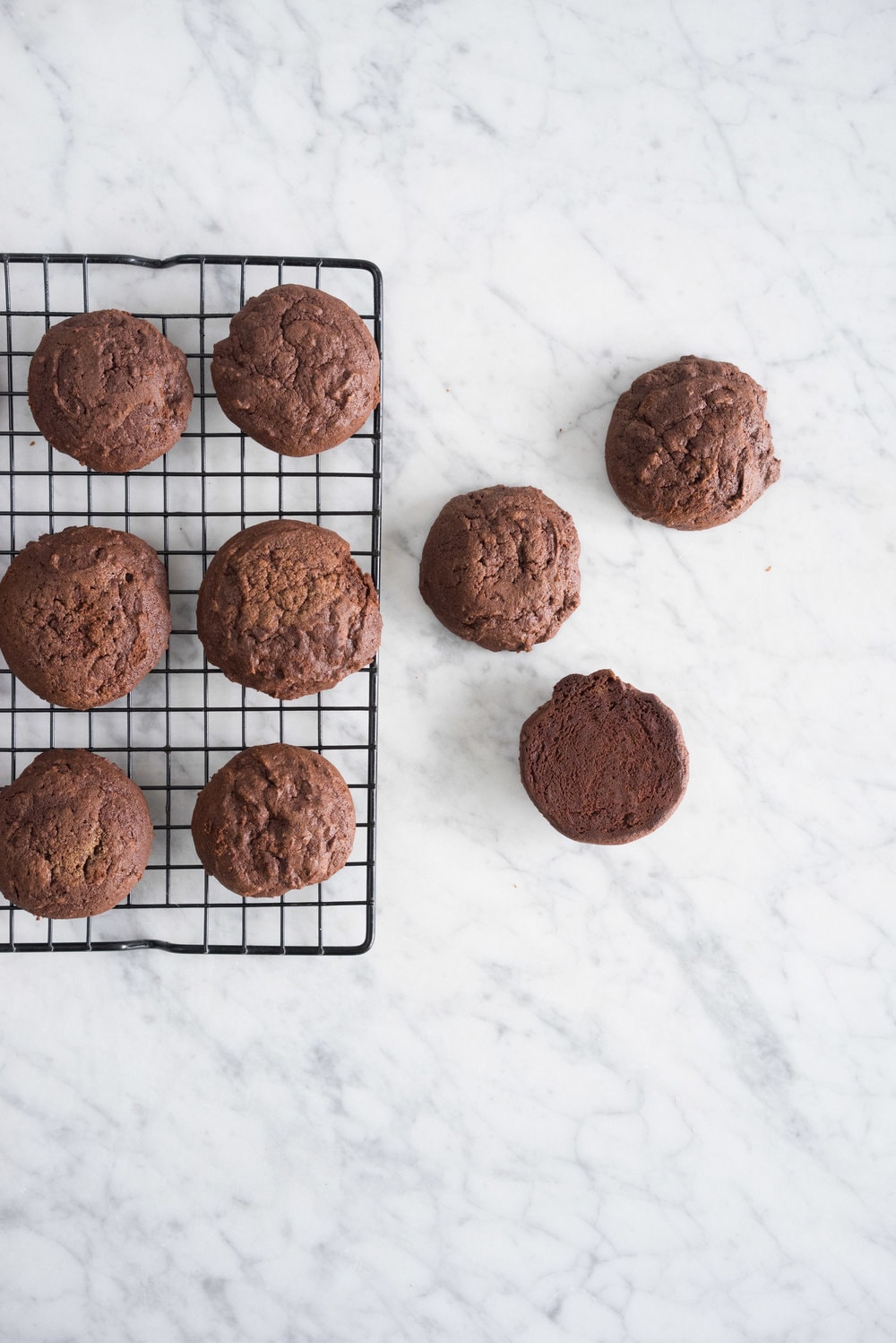 Chocolate stout cookies with coffee german buttercream