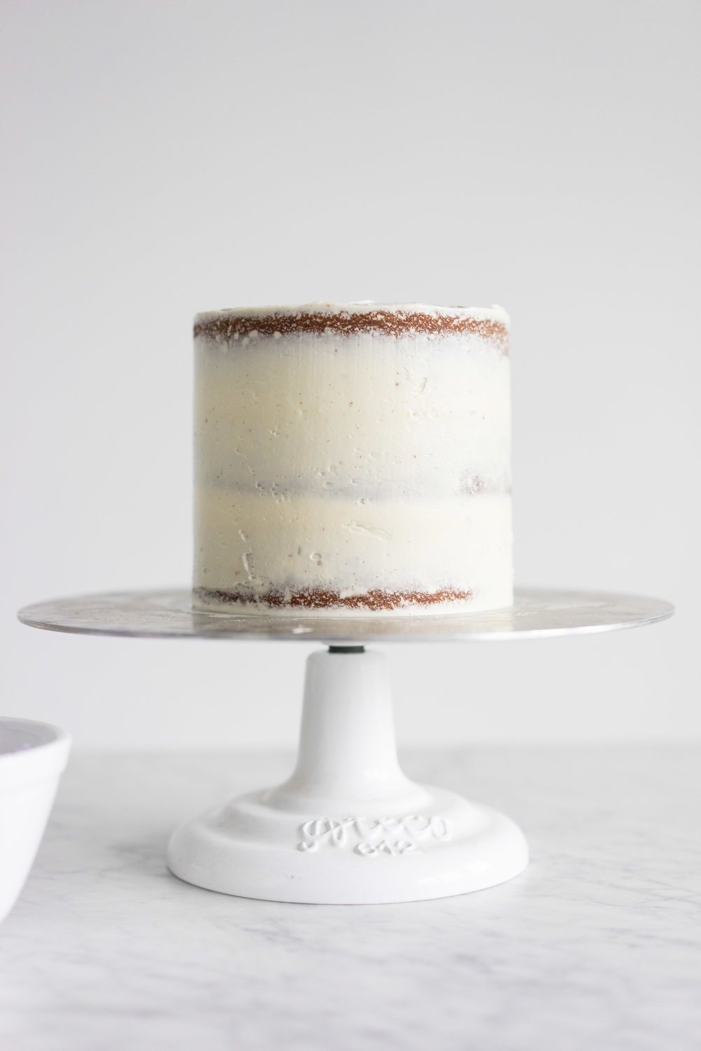 Honey lavender cake with vanilla german buttercream and lavender chocolate ganache drip