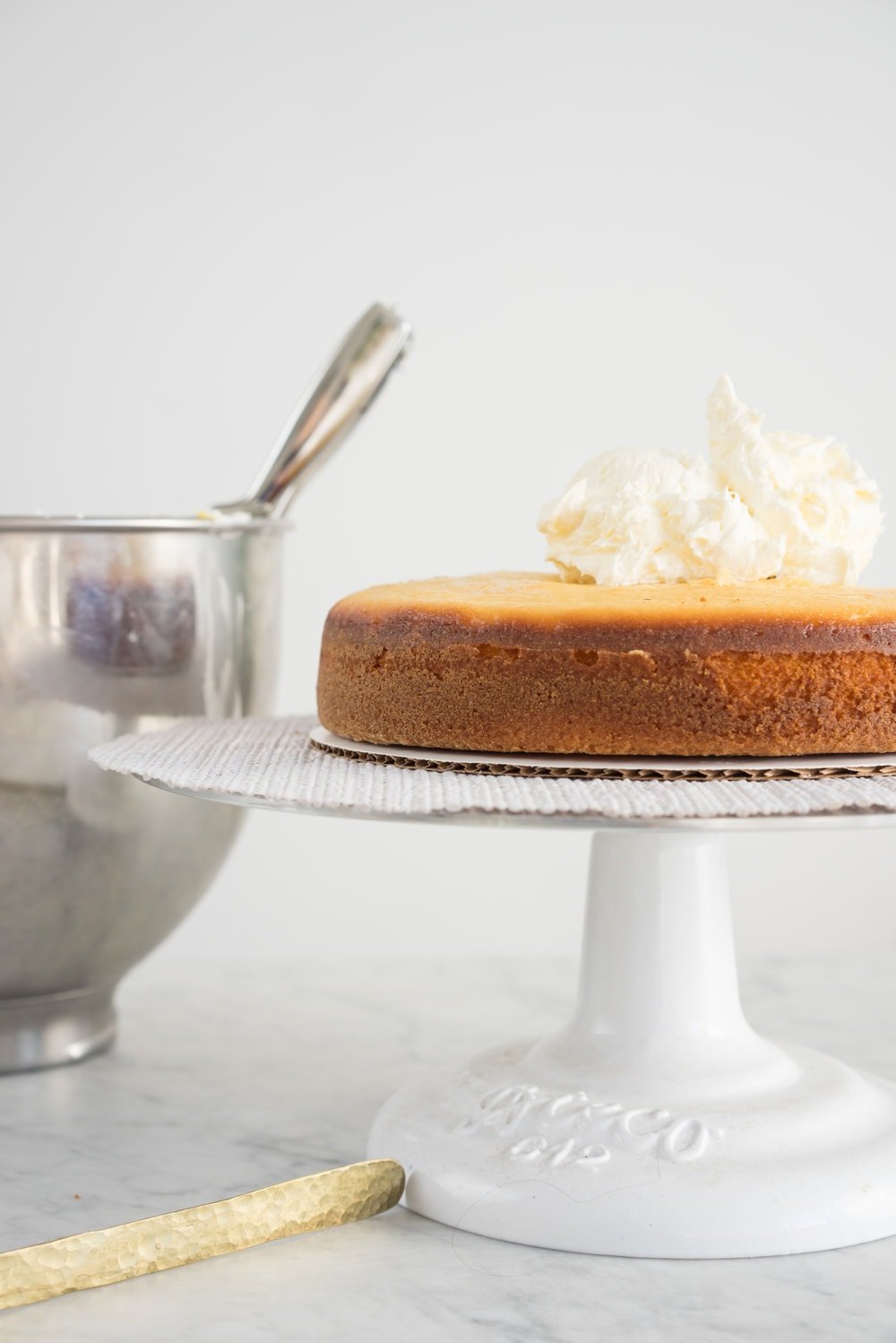 Zesty lemon yoghurt cake, lemon curd, and lemon curd swiss meringue buttercream