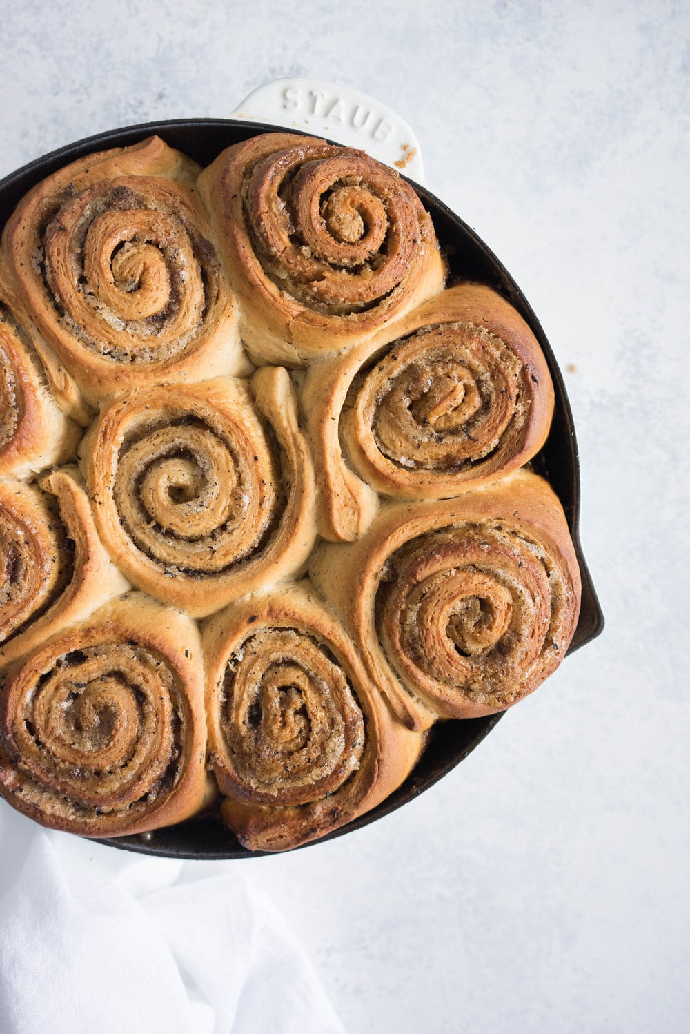 An earl grey infused dough, filled with an earl grey and brown sugar mixture, baked until caramelized, then finished with an earl grey infused glaze. A slightly different take on the classic cinnamon roll.