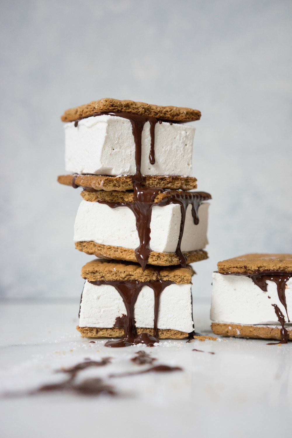 Honey marshmallows and dark chocolate sandwiched between espresso graham crackers. The perfect anytime treat. Amazing toasted, or as they are.