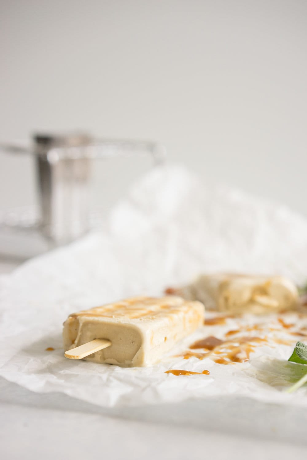 Sage salted caramel Ice-cream pops from Lily Diamond's new book, Kale and Caramel