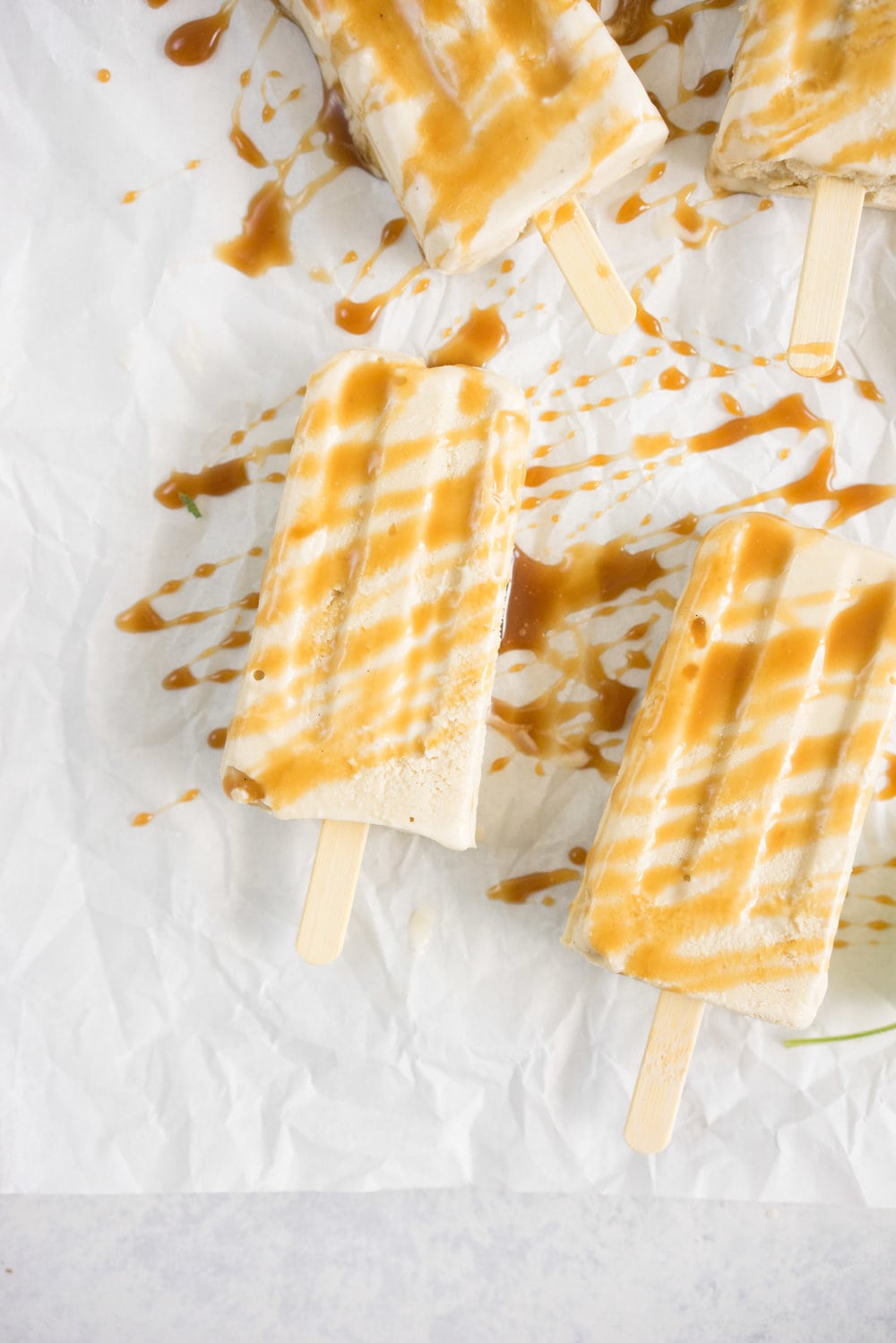 Sage salted caramel Ice-cream pops from Lily Diamond's new book, Kale and Caramel