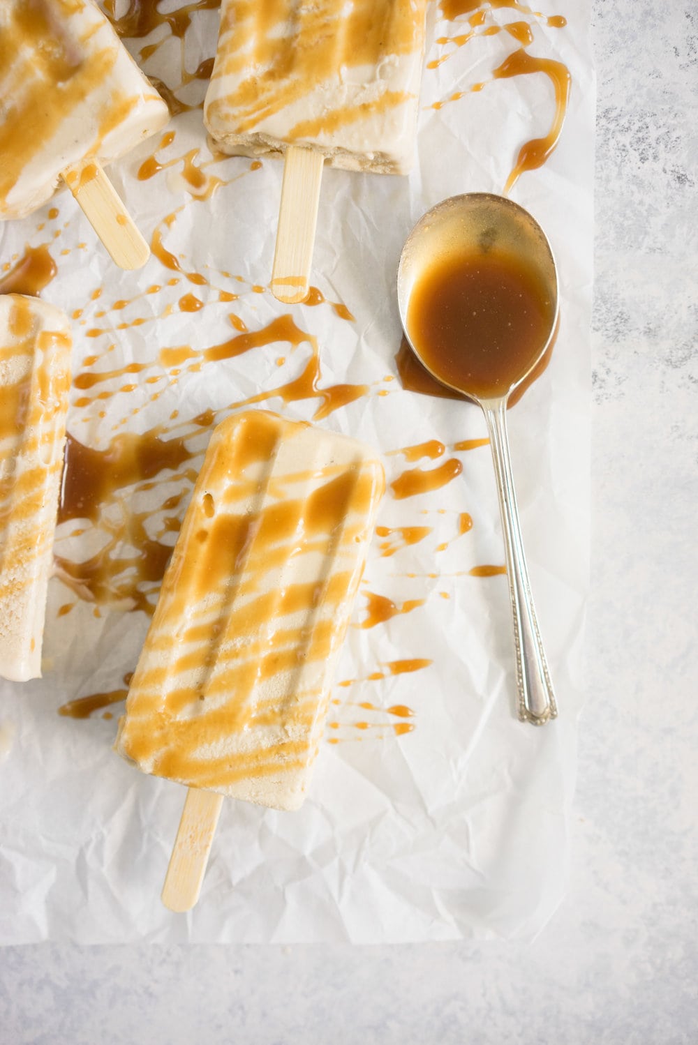 Sage salted caramel Ice-cream pops from Lily Diamond's new book, Kale and Caramel