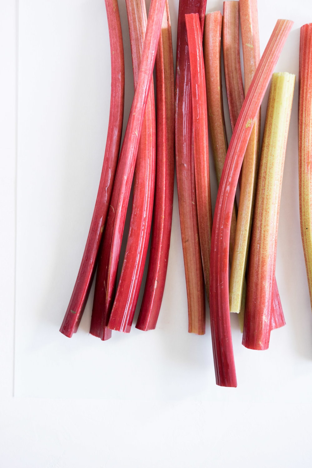 Brioche doughnuts, roasted rhubarb, vanilla bean pastry cream, and vanilla sugar