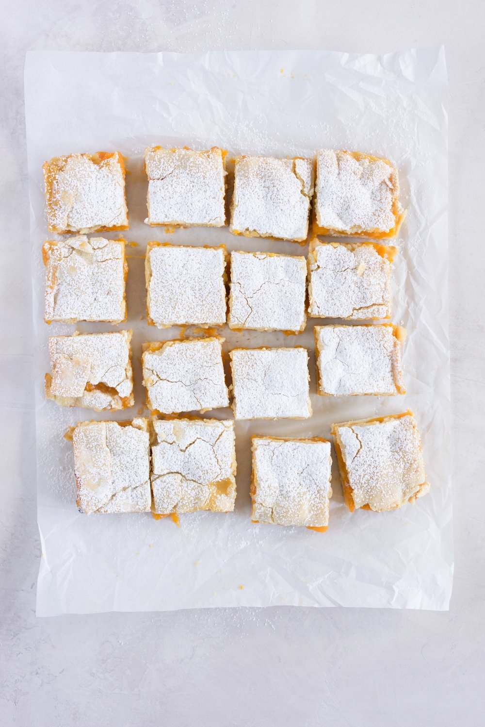 Apricot shortcake - a thick layer of apricot, lightly sweetened with honey, encased between layers of vanilla shortbread pastry. A classic favourite - perfect for a morning or afternoon tea. Super versatile, can be replicated with apple, pear, rhubarb etc