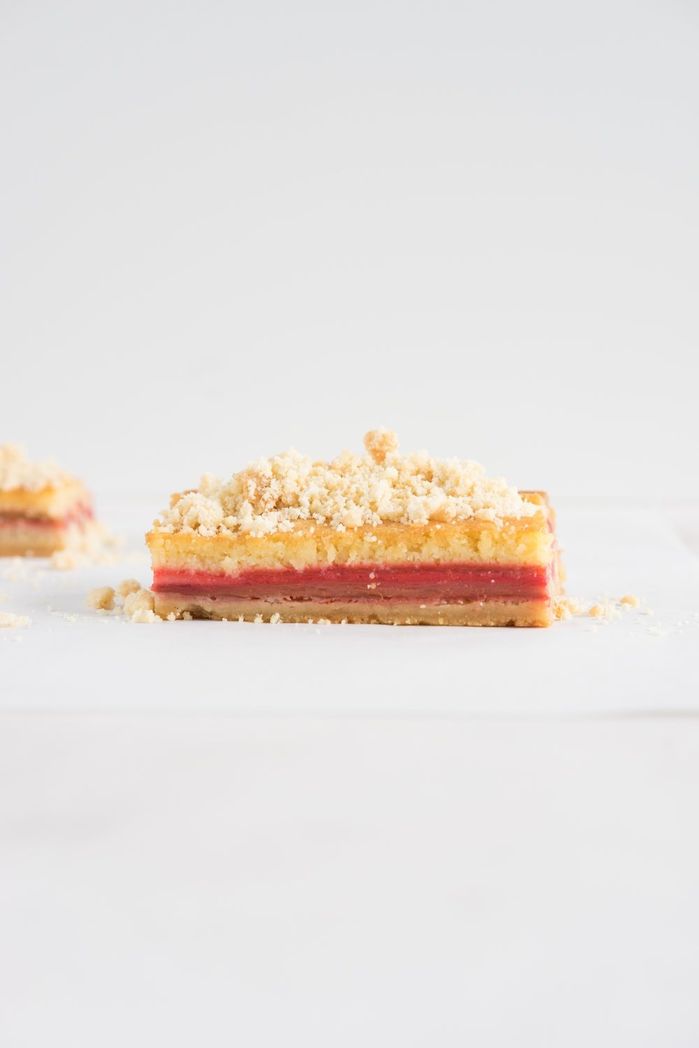 Brown butter rhubarb streusel tart - pate sucree, brown butter frangipane, cured rhubarb, and toasted almond streusel. Worth every second