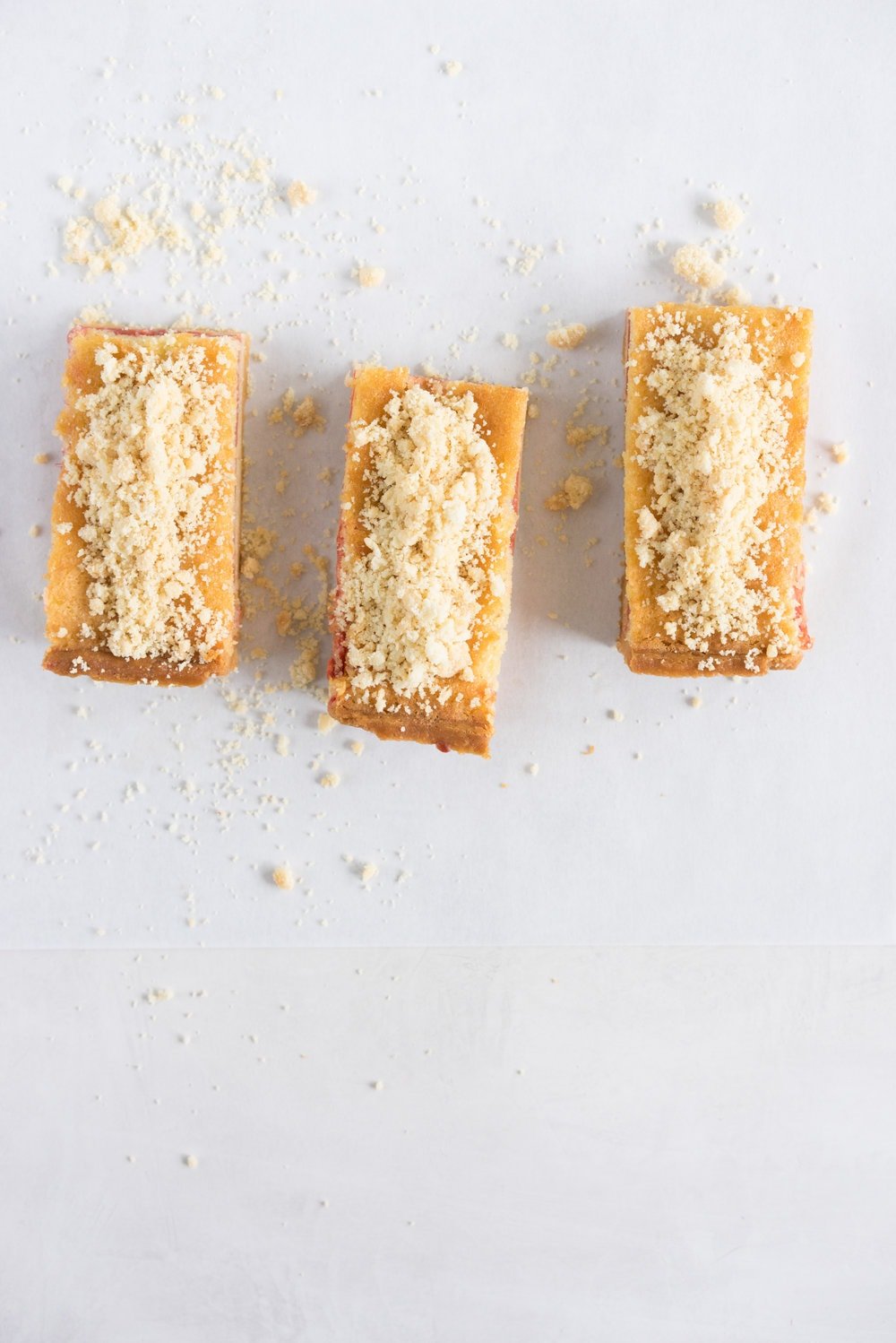 Brown butter rhubarb streusel tart - pate sucree, brown butter frangipane, cured rhubarb, and toasted almond streusel. Worth every second