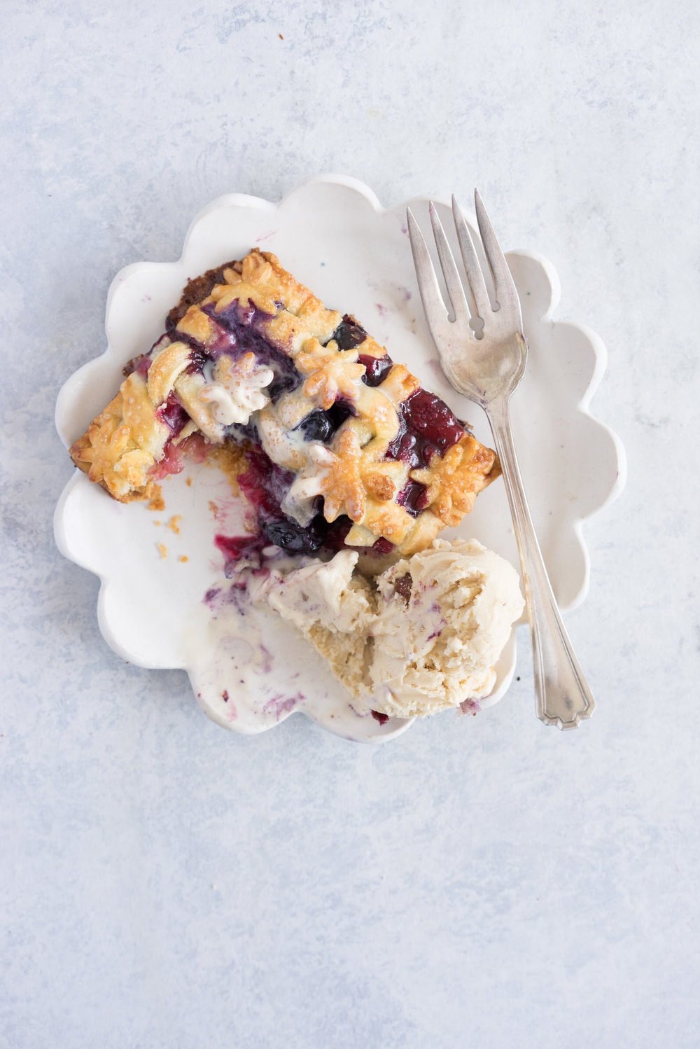 Sour Cherry, Blueberry, and rhubarb hand pies