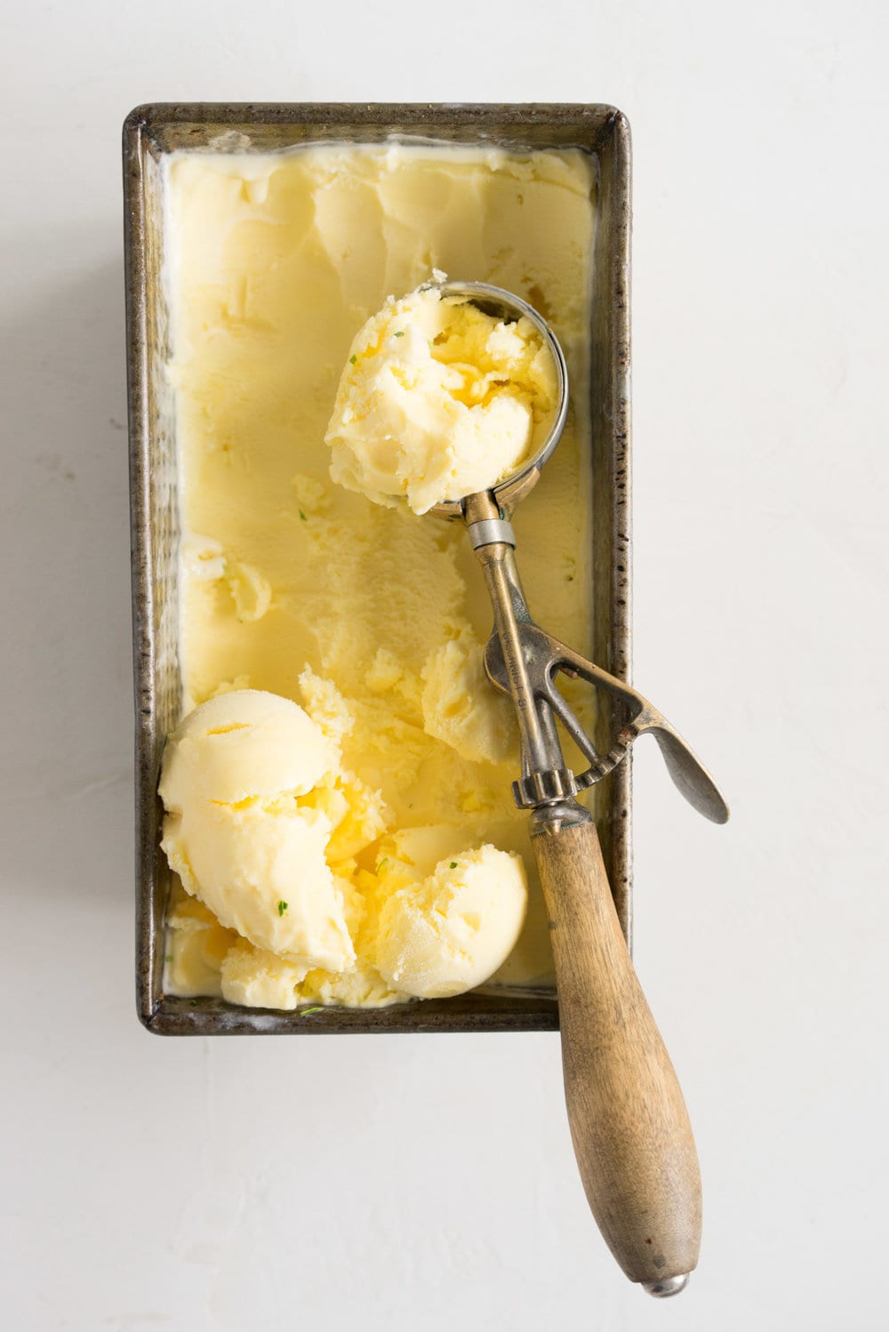 Rhubarb almond crumble with kaffir lime ice cream - the perfect way to hero rhubarb. A super simple summer dessert that can easily be adapted to use your favourite fruit. Paired with a delicately flavoured kaffir lime ice cream, this is the ultimate comfort food.