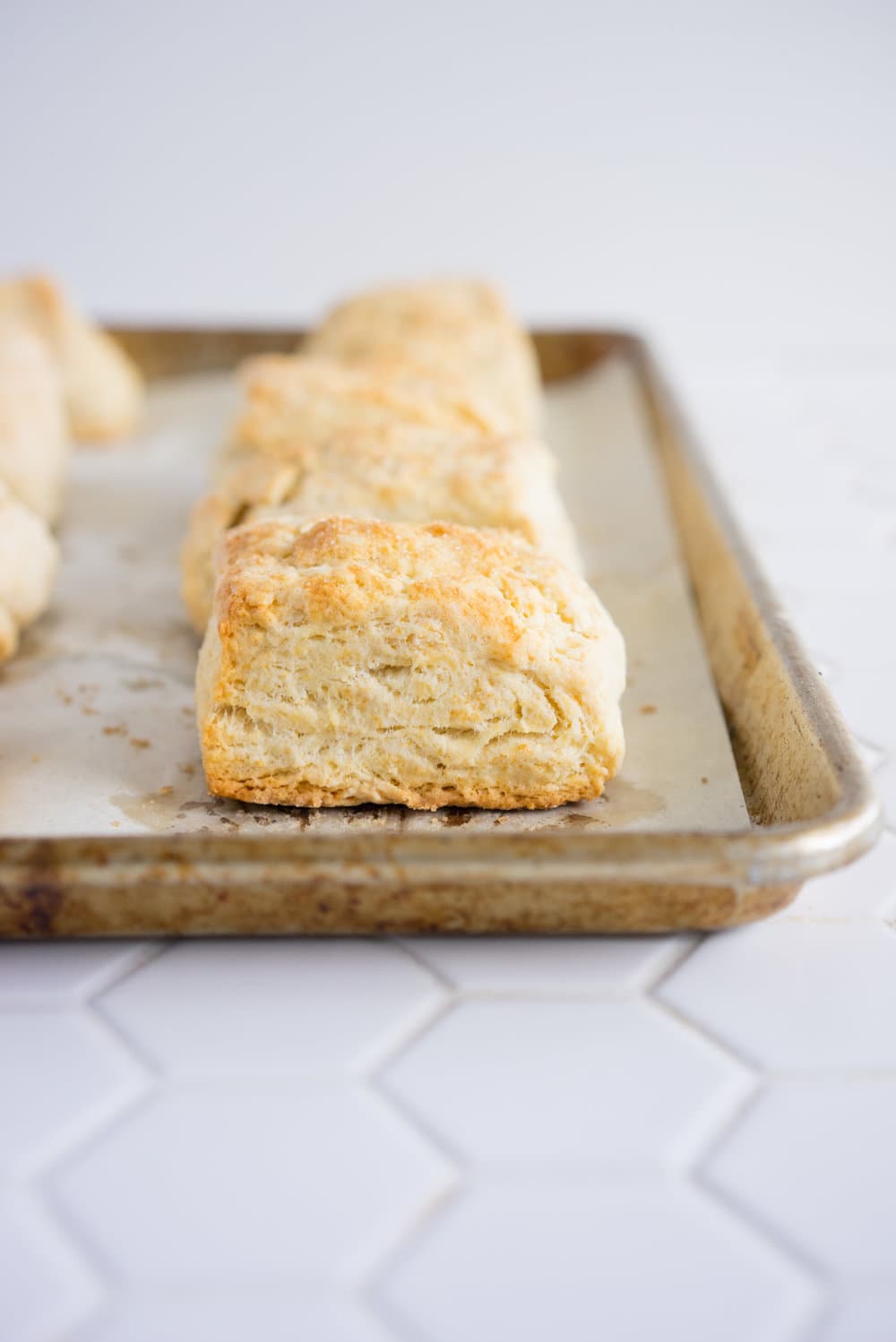 Scones with Roasted Peaches and Vanilla Bean Whipped Cream - the perfect summer morning or afternoon tea treat
