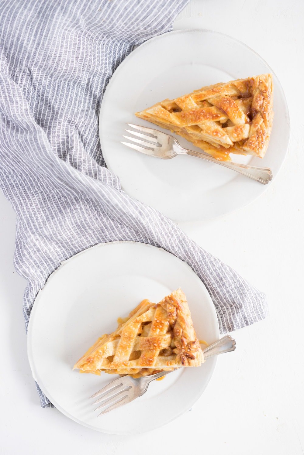 Miso Caramel Apple Pie - Flaky pastry, fresh apples, and a sweet/savoury miso caramel