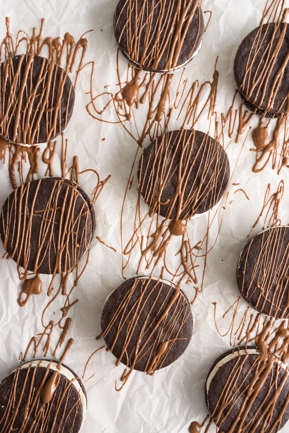 Chocolate Sandwich Cookies with Tahini Marshmallow - every bit as magical as they sound.