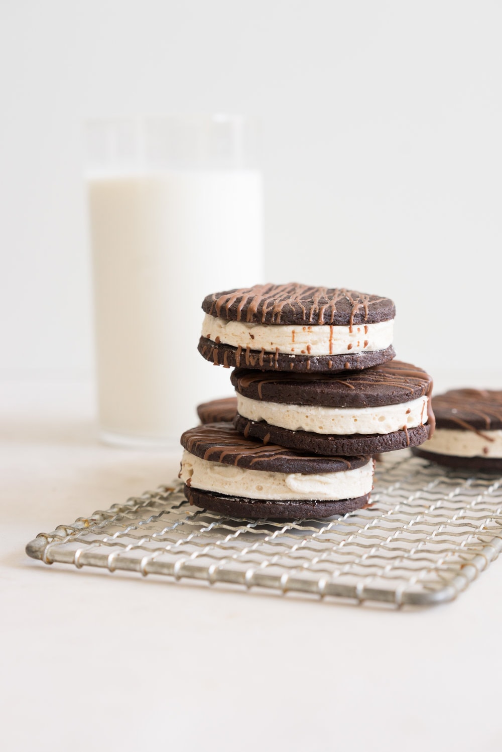 Chocolate Sandwich Cookies with Tahini Marshmallow - every bit as magical as they sound.