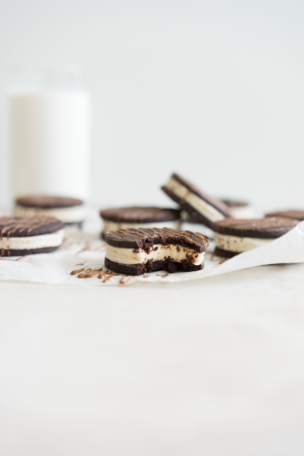 Chocolate Sandwich Cookies with Tahini Marshmallow - every bit as magical as they sound.