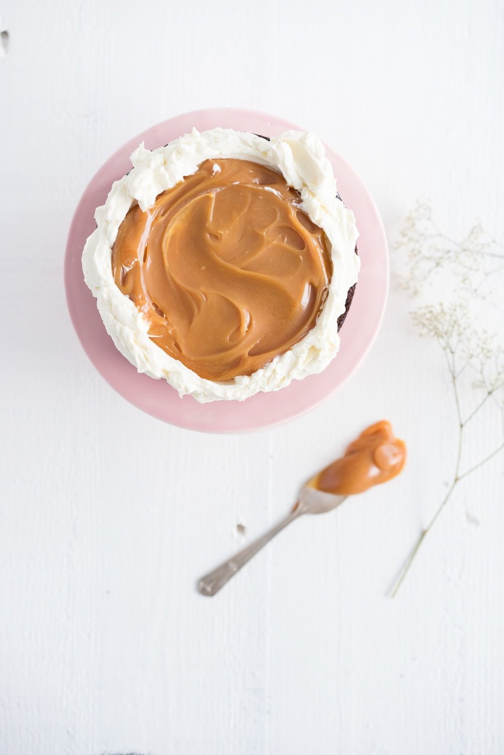Gluten Free Chocolate Cake with Salted Caramel and Mascarpone German Buttercream. The perfect go-to cake: layers of rich mud cake, smooth salted caramel, and silky german buttercream with a hint of mascarpone.