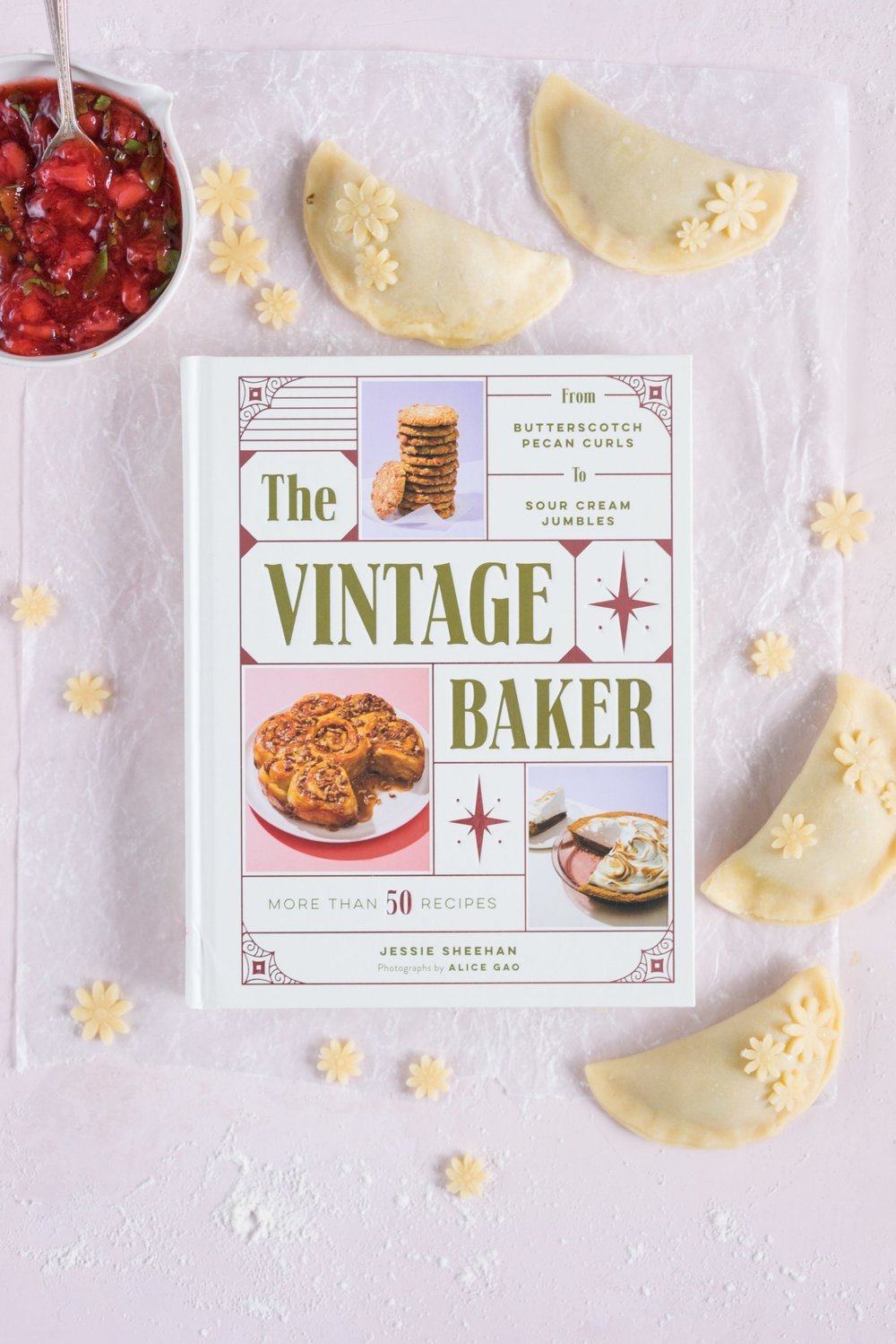 Strawberry Basil Hand Pies - Strawberries are cooked down with basil and black pepper until they are perfectly jammy, then enclosed in tender flaky pie dough. The perfect summer treat. #Strawberry #Basil #Handpie