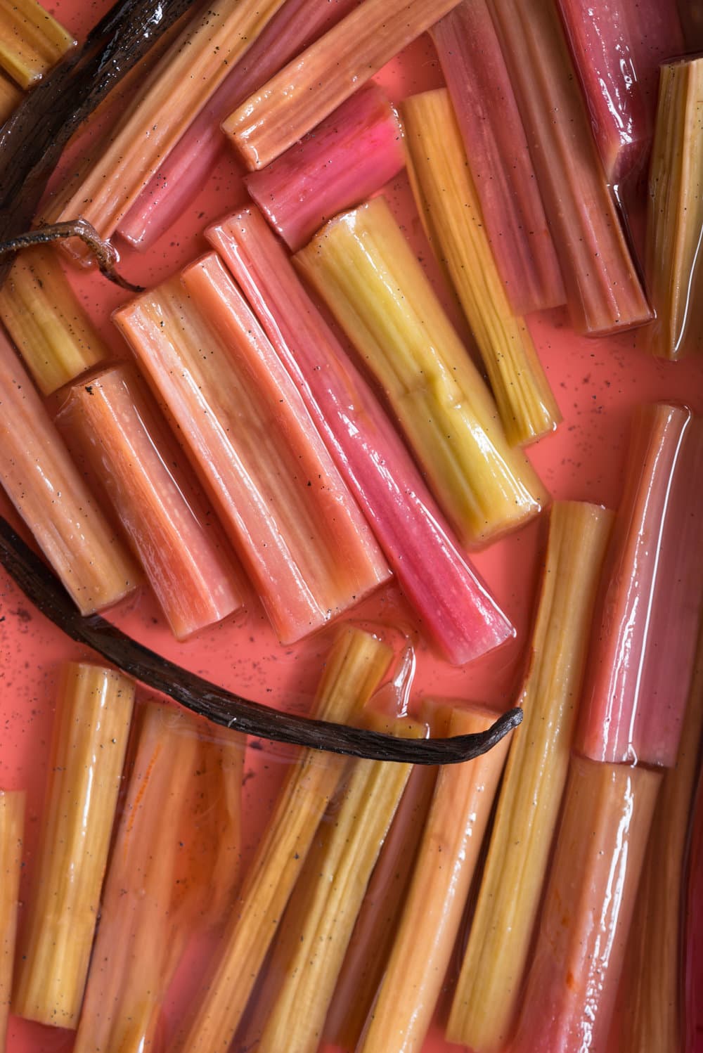 Rhubarb Frangipane Slab Pie - Flaky tender pie crust, sweet nutty frangipane, and vanilla infused roasted rhubarb. Perfect Spring or Early Summer Pie