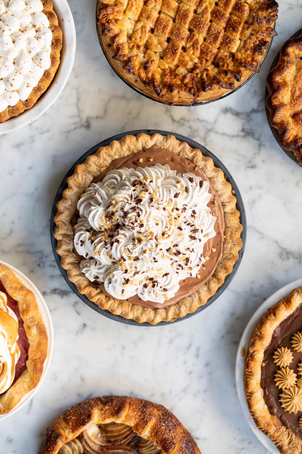 Nine of the Best Thanksgiving Pie Recipes: the Ultimate Pie Roundup Post! This roundup post lists some of the best thanksgiving pie recipes - there is literally something for everyone. Make just one or mix and match for the ultimate thanksgiving pie spread. #thanksgiving #pierecipes #roundup