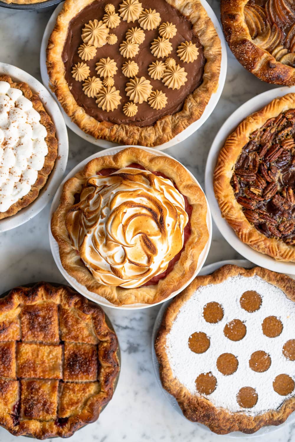 Nine of the Best Thanksgiving Pie Recipes: the Ultimate Pie Roundup Post! This roundup post lists some of the best thanksgiving pie recipes - there is literally something for everyone. Make just one or mix and match for the ultimate thanksgiving pie spread. #thanksgiving #pierecipes #roundup