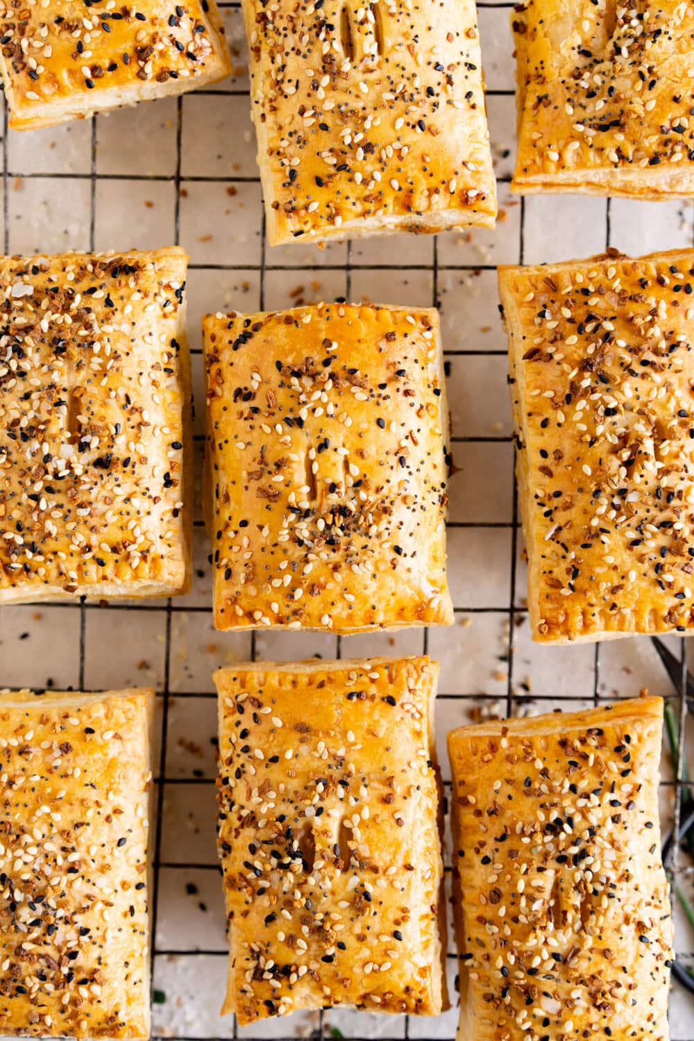 Smoked Salmon and Cream Cheese Hand Pies with Everything Bagel Seasoning. Easy flaky pie dough is filled with a smoked salmon and cream cheese mixture, and baked until perfectly golden and flaky.