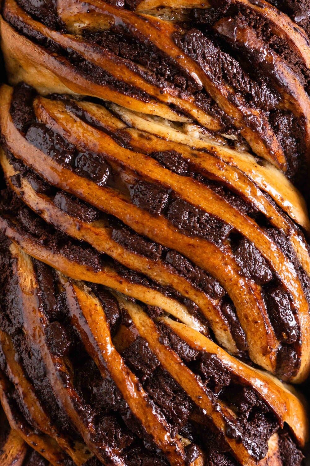 A super easy, rich chocolate and espresso babka made with a rye brioche. The brioche dough is super soft and fluffy, made with rye flour for a toasty finish, and is filled with an espresso chocolate filling and finished with a simple syrup to give it shine and lock in moisture
