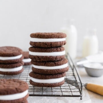 Stacked Chocolate Sandwich Cookies