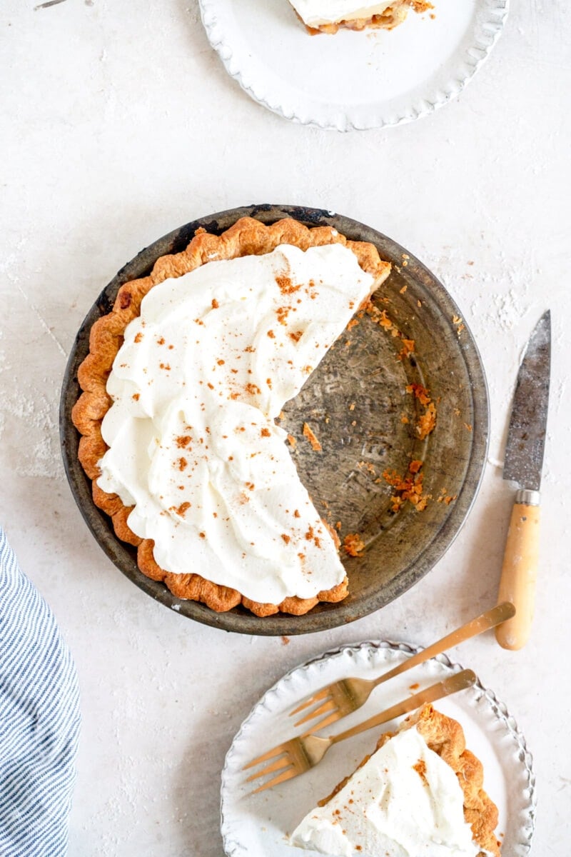 Top down picture of pie