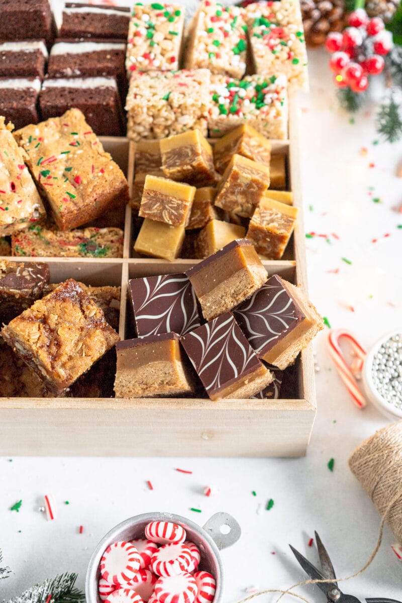 side on shot holiday bar box