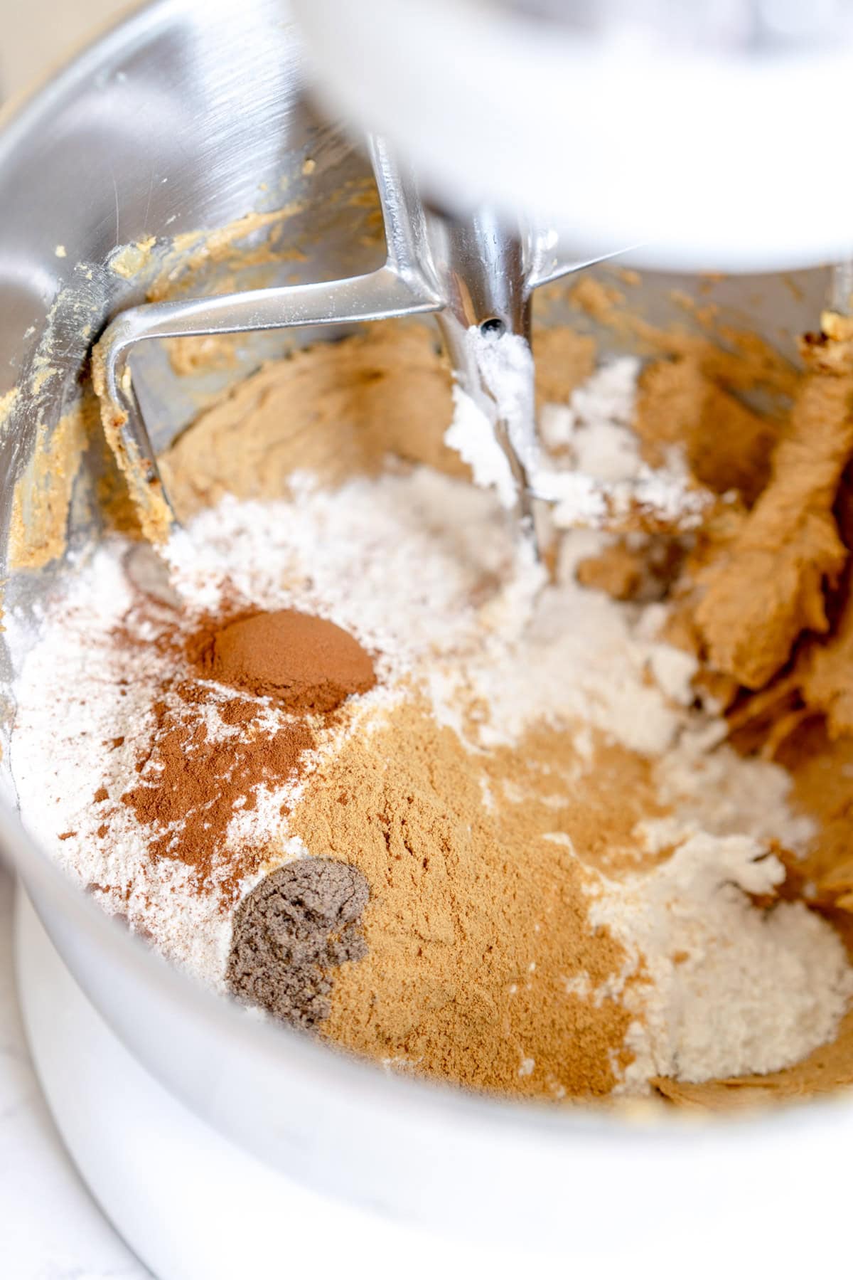 dry ingredients for cookie dough