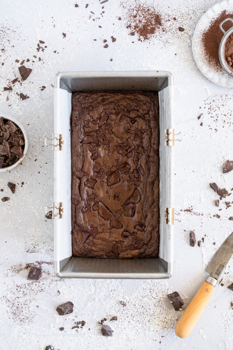 baked small batch brownie