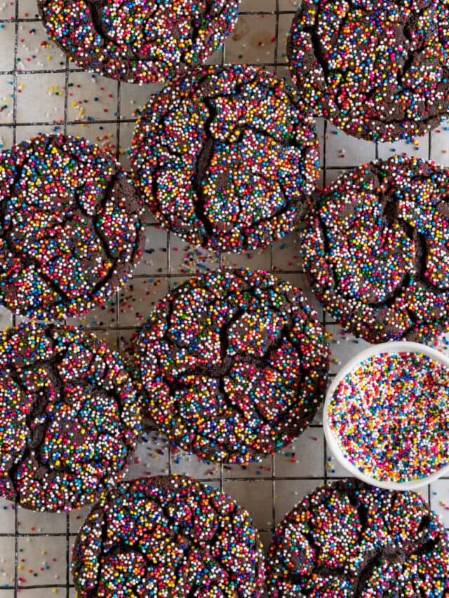 Easy Chocolate Sprinkle Sugar Cookies