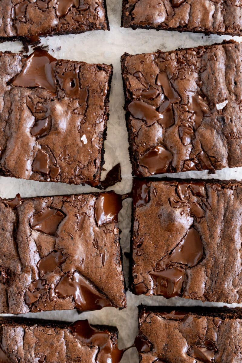 close up shot of dairy free brownie