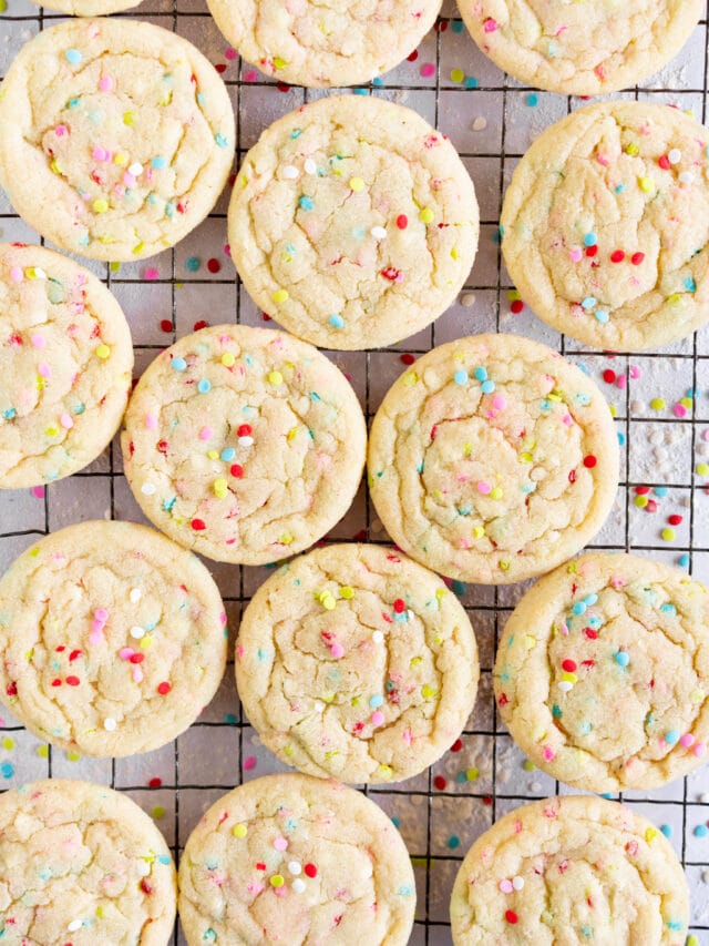 Vanilla Sprinkle Sugar Cookies