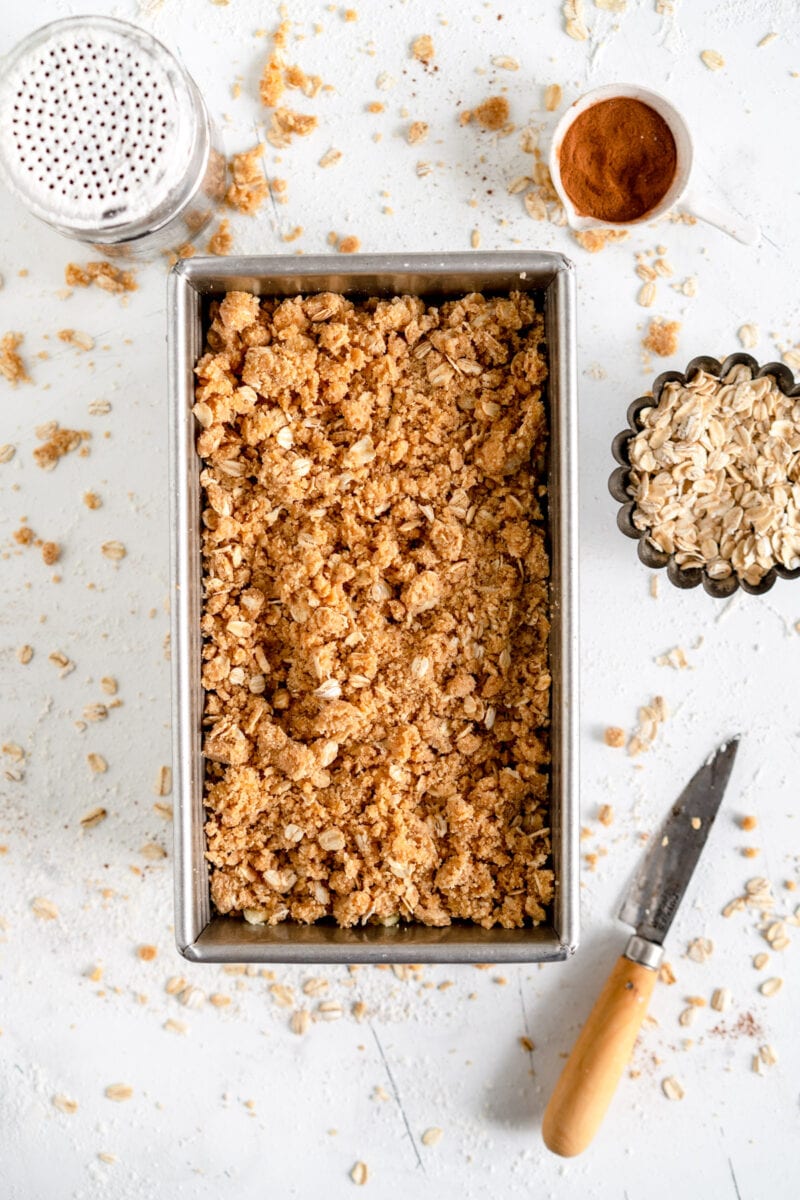 small batch apple crumble