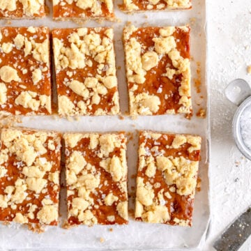 Corner Shot slices of tan square