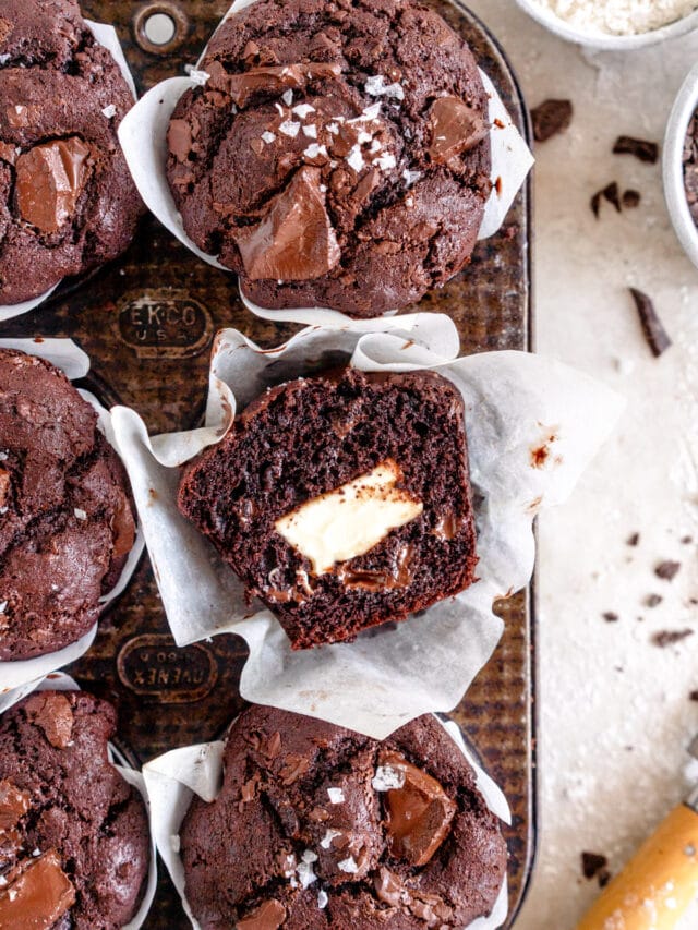 Small Batch Chocolate Muffins