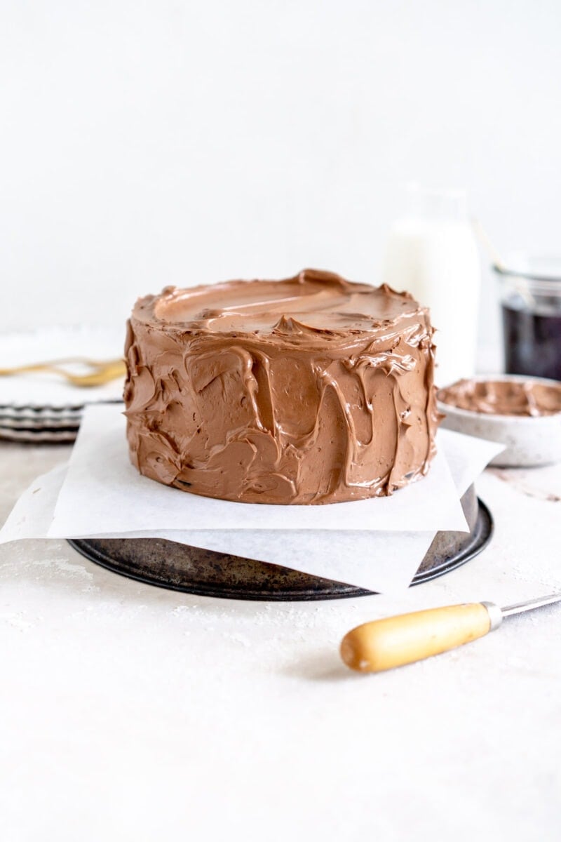 mini chocolate layer cake