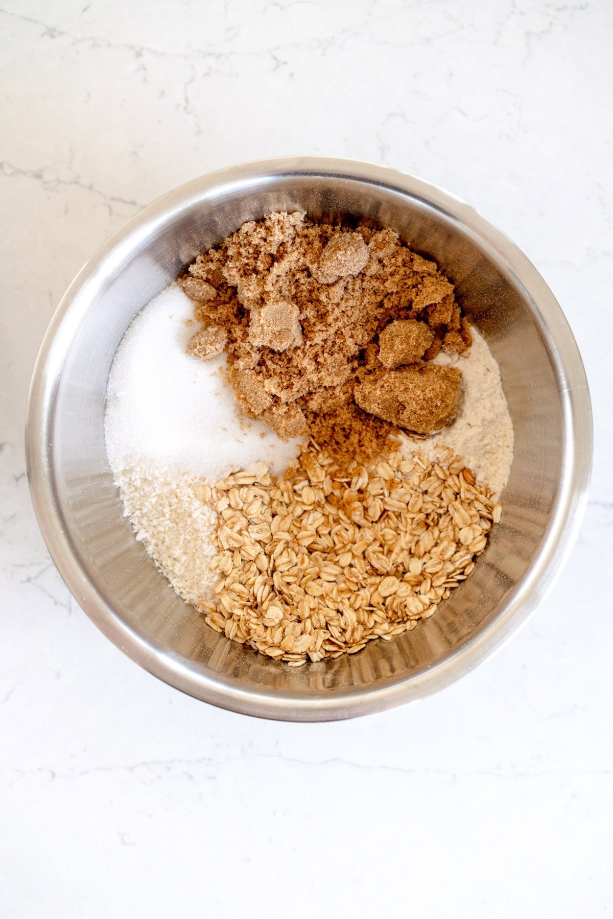 dry ingredients for anzac biscuits