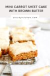 mini carrot sheet cake