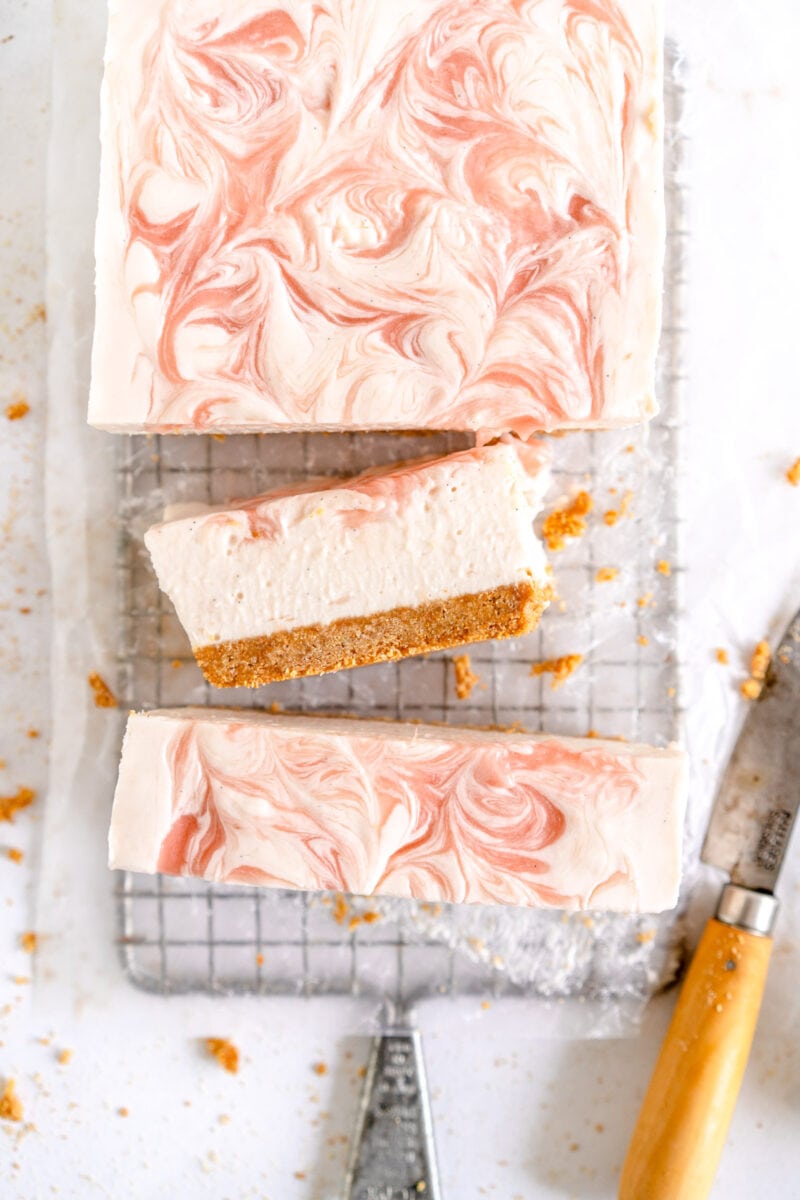rhubarb cheesecake no bake
