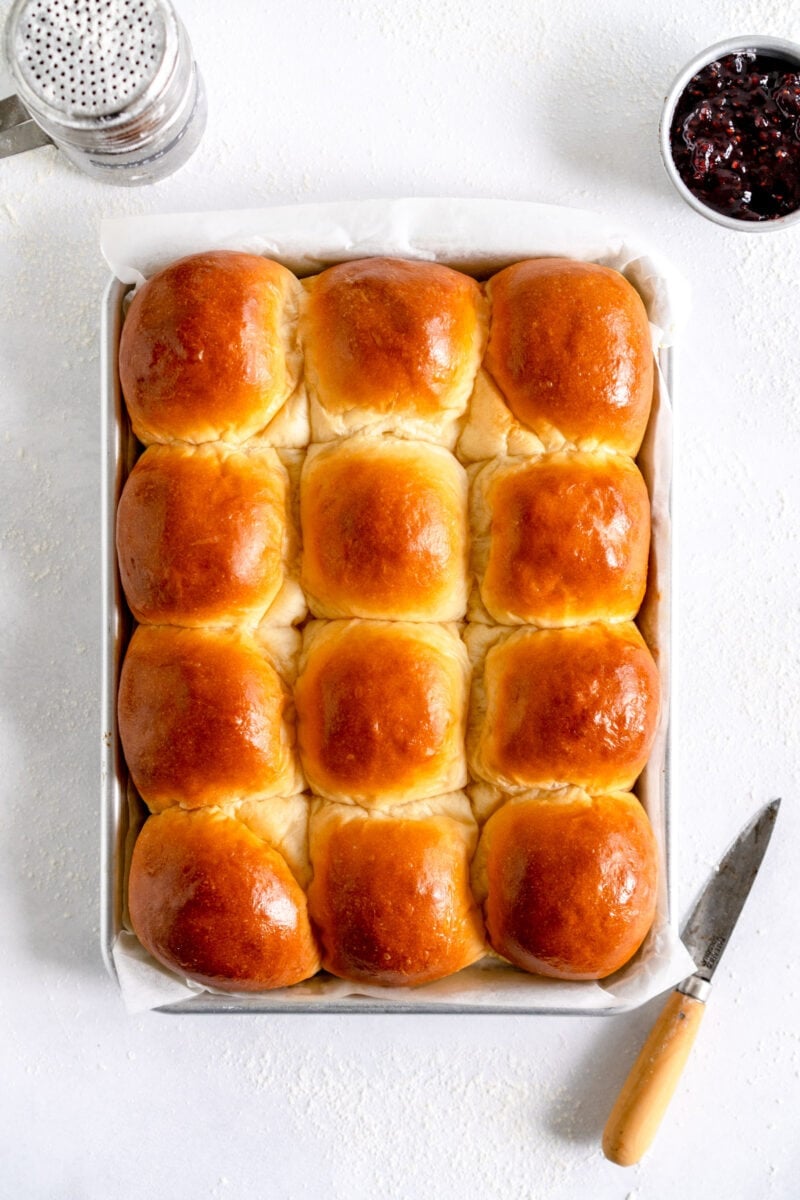 soft baked bread rolls