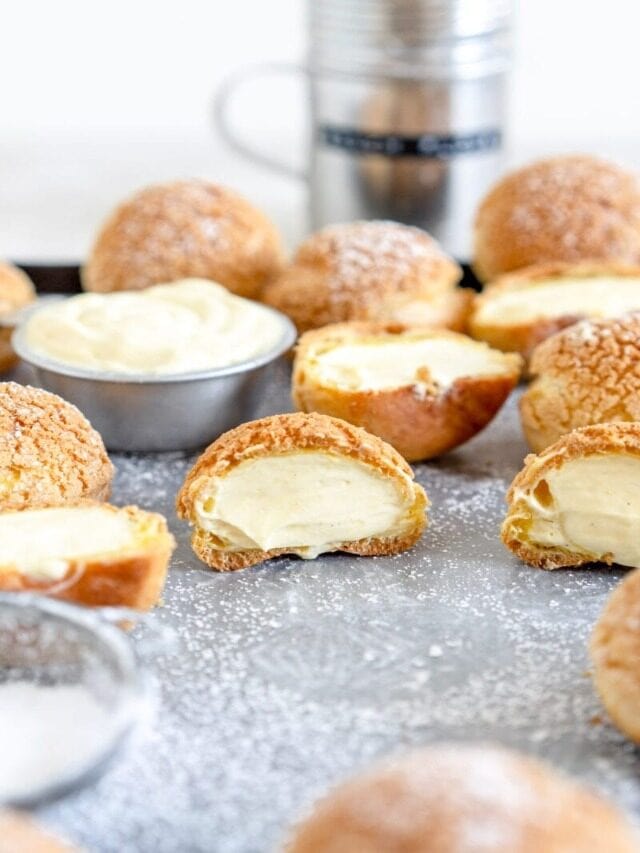 Vanilla Bean Cream Puffs