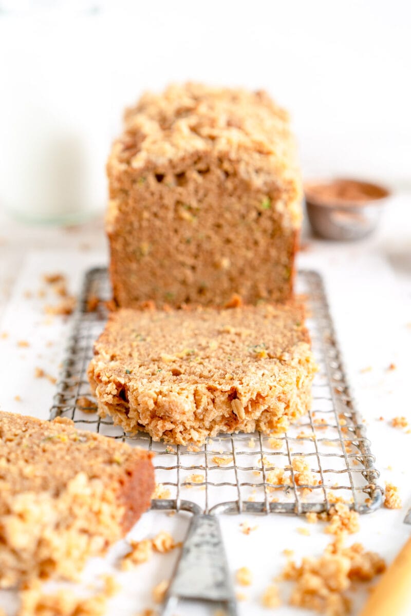 slice of zucchini bread