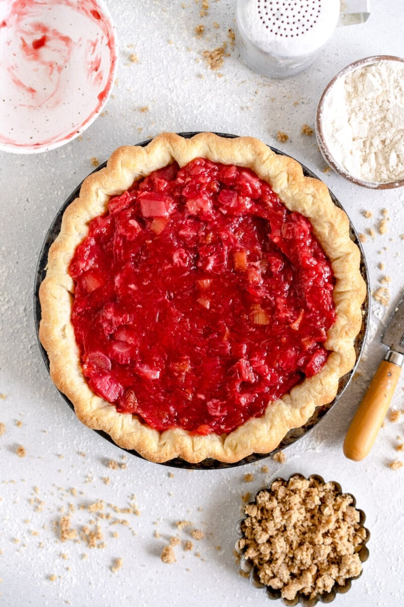 pre cooked strawberry rhubarb pie filling