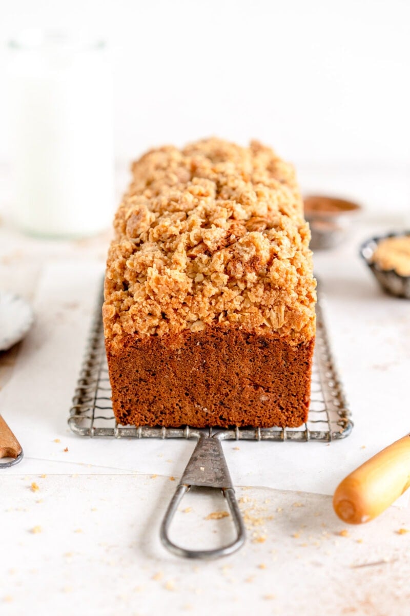 end shot zucchini bread