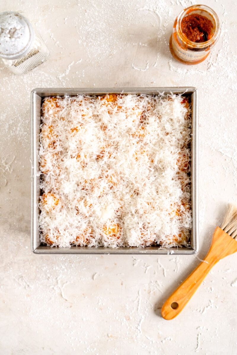 top down cheesy monkey bread